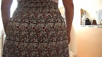British Granny Offers Upskirt View And Sniffing For Money In Group Sex Video