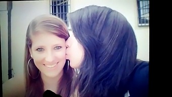 A Man Watches And Ejaculates During Lesbian Sex