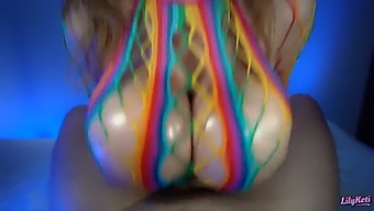Hentai-Obsessed Babe Gives A Titillating Handjob And Unexpected Titfuck