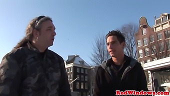 Deepthroating Dutch Woman Receives Facial Cumshot