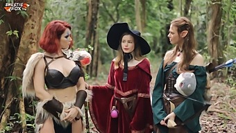 Cosplay Beauty Gets Naughty In A D&D Themed Porn Video.