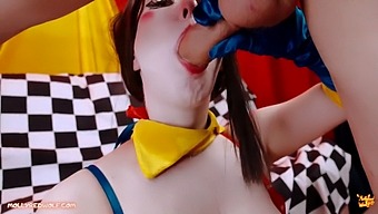 Cosplay Babe Pomni'S Wild Ride - Big Tits, Hardcore Action, And Cumshot